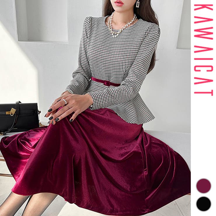 ワンピース レディース 長袖[品番：KW000020640]｜KawaiCat（カワイキャット）のレディース ファッション通販｜SHOPLIST（ショップリスト）