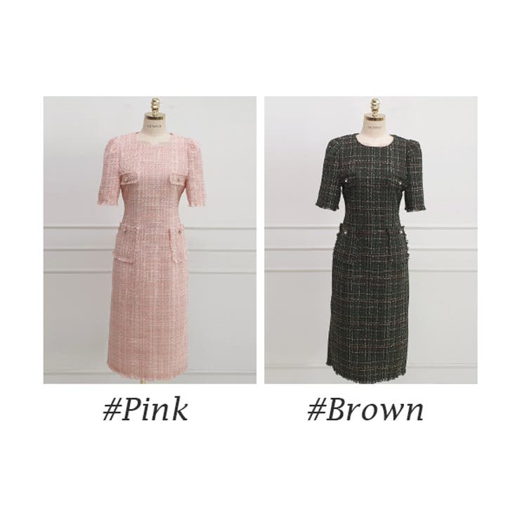 ワンピース レディース ツイード | KawaiCat | 詳細画像2 