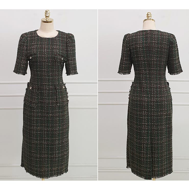 ワンピース レディース ツイード | KawaiCat | 詳細画像16 