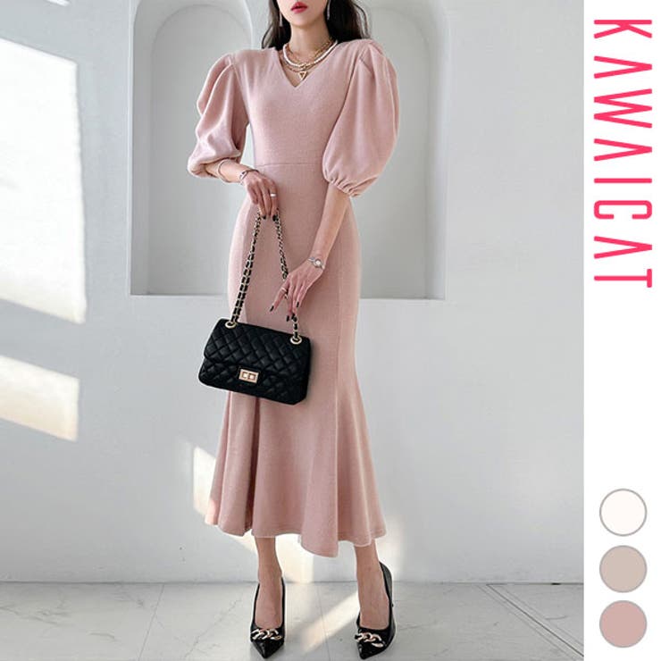 ワンピース レディース 七分袖 | KawaiCat | 詳細画像1 