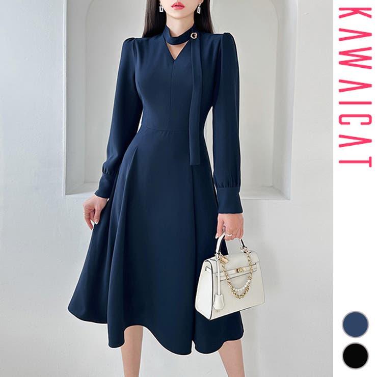 ワンピース レディース 長袖 | KawaiCat | 詳細画像1 