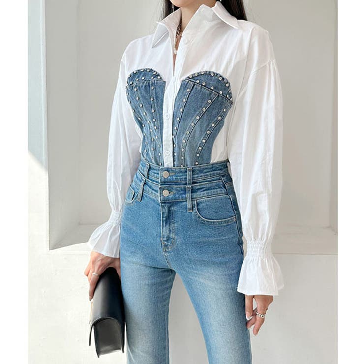 シャツ レディース デニム | KawaiCat | 詳細画像8 