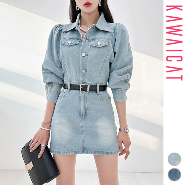 ワンピース レディース デニム | KawaiCat | 詳細画像1 