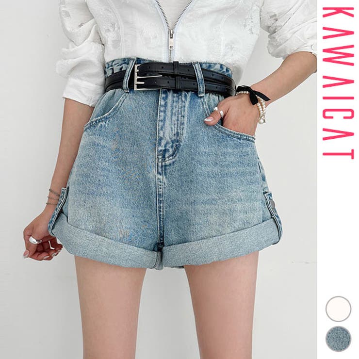 ショートパンツ レディース デニム[品番:KW000020957 ショートパンツ レディース デニム[品番:KW000020957