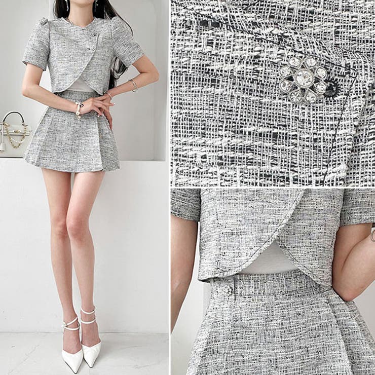 セットアップ レディース ツイード | KawaiCat | 詳細画像3 