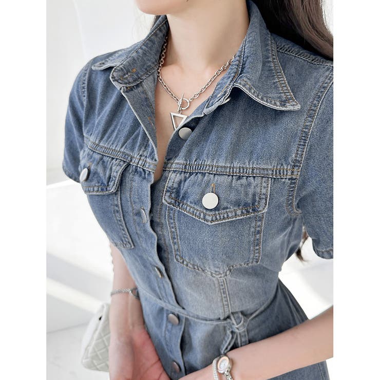 ワンピース レディース デニム | KawaiCat | 詳細画像5 