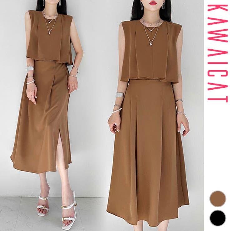 ワンピース レディース ノースリーブ | KawaiCat | 詳細画像1 