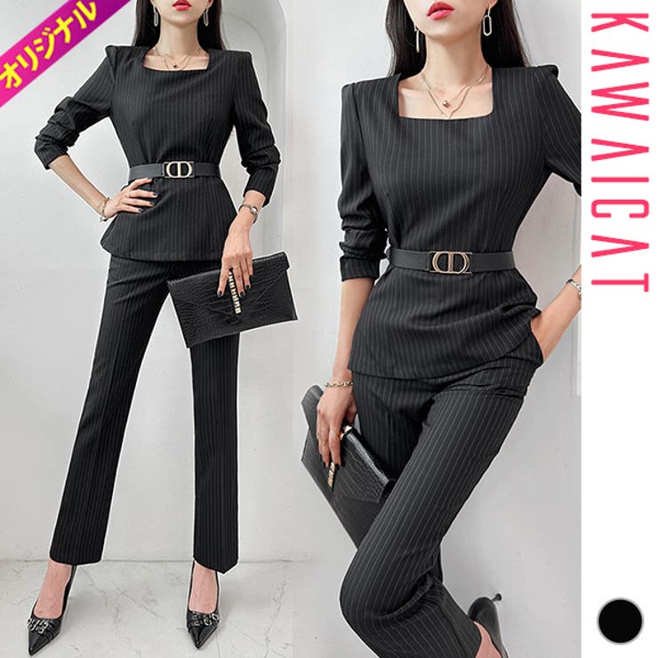 セットアップ レディース ストライプ | KawaiCat | 詳細画像1 