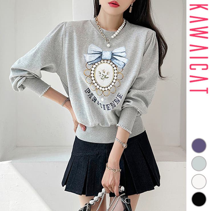 トレーナー レディース スウェット | KawaiCat | 詳細画像1 