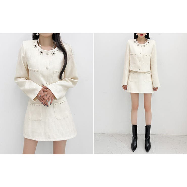 セットアップ レディース ツイード | KawaiCat | 詳細画像8 