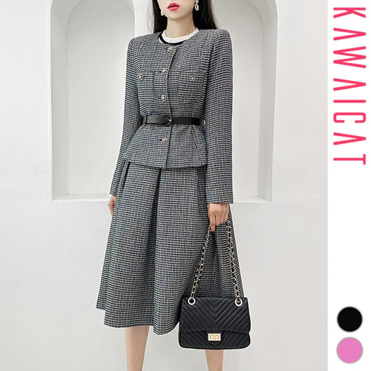 セットアップ レディース ツイード | KawaiCat | 詳細画像1 