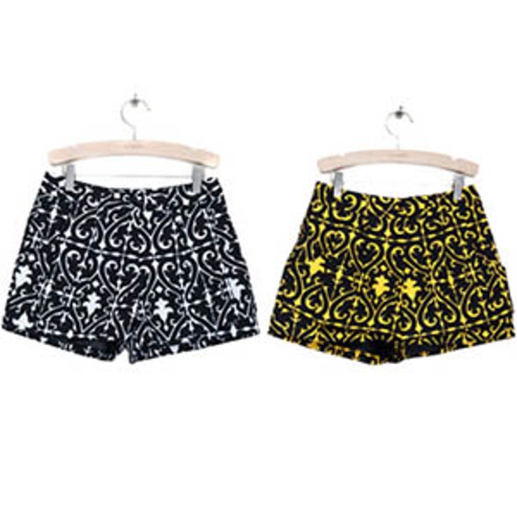 【pt7084】華麗なプリントが魅力的なショートパンツ♪Aラインの女性らしいラグ… | KawaiCat | 詳細画像5 