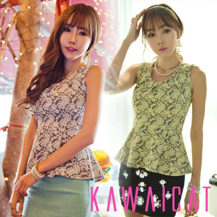 【C style】【ts8407】ウェストフリルデザインでラブリーなAラインノー… | KawaiCat | 詳細画像1 