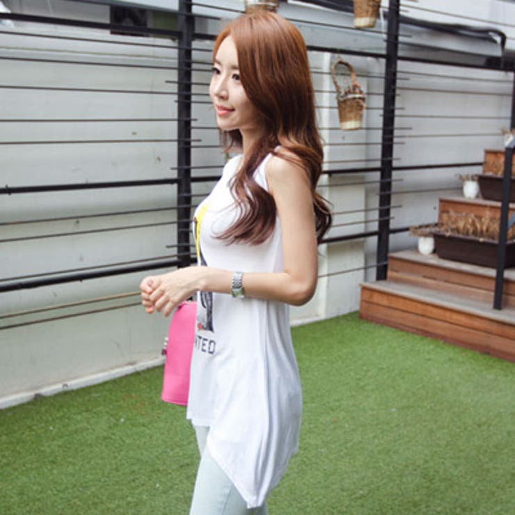 【ts9144】ラフに着こなせるペンギンプリントノースリーブアンバランスロングカ… | KawaiCat | 詳細画像6 