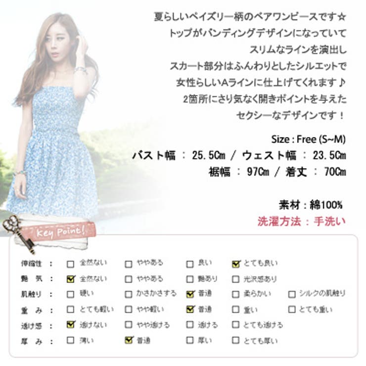 2箇所にさり気なく開きポイントを与えたセクシーなアイテム♪ZIP付きトップバンデ… | KawaiCat | 詳細画像10 