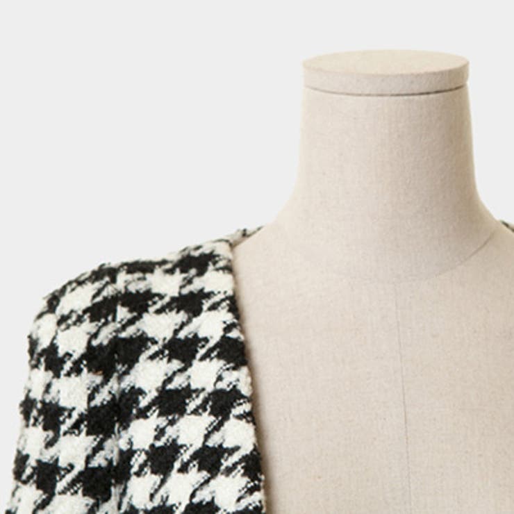 【jk9879】ワンピースにもパンツにもマッチするショート丈デザイン 千鳥柄ノー… | KawaiCat | 詳細画像8 