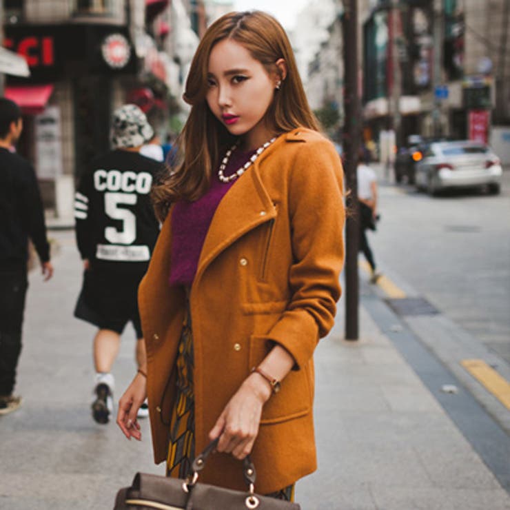 【jk9962】秋冬NEW♪シンプルながらもスタイリッシュにきまるノーカラーウー… | KawaiCat | 詳細画像4 