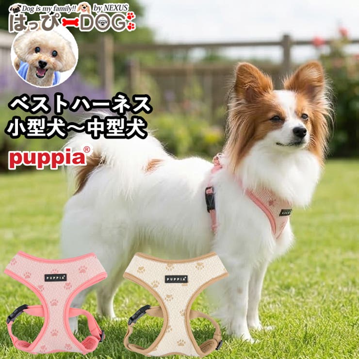 ベストハーネス 足跡柄 PUPPIA | K-city | 詳細画像1 