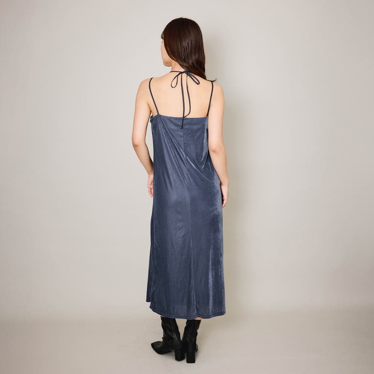 シアーベロアダブルストラップキャミドレス≪手洗い可能≫ | QUEENS COURT | 詳細画像3 