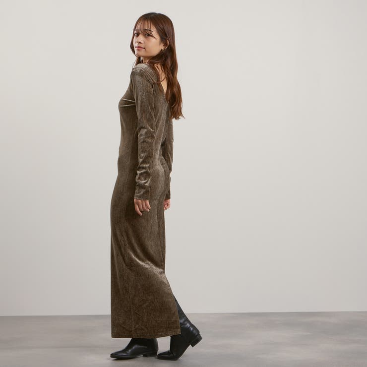ベロアバックシャンワンピース≪手洗い可能≫ | QUEENS COURT | 詳細画像11 