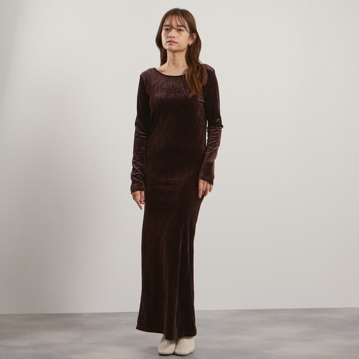 ベロアバックシャンワンピース≪手洗い可能≫ | QUEENS COURT | 詳細画像3 