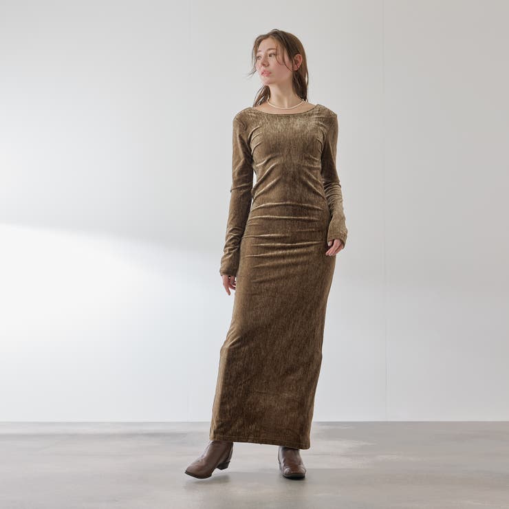 ベロアバックシャンワンピース≪手洗い可能≫ | QUEENS COURT | 詳細画像8 