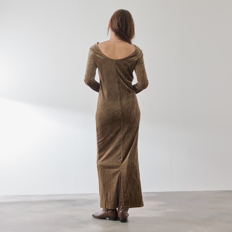 ベロアバックシャンワンピース≪手洗い可能≫ | QUEENS COURT | 詳細画像9 