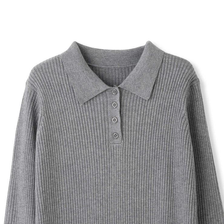 ポロカラーリブニットワンピース≪手洗い可能≫ | QUEENS COURT | 詳細画像10 