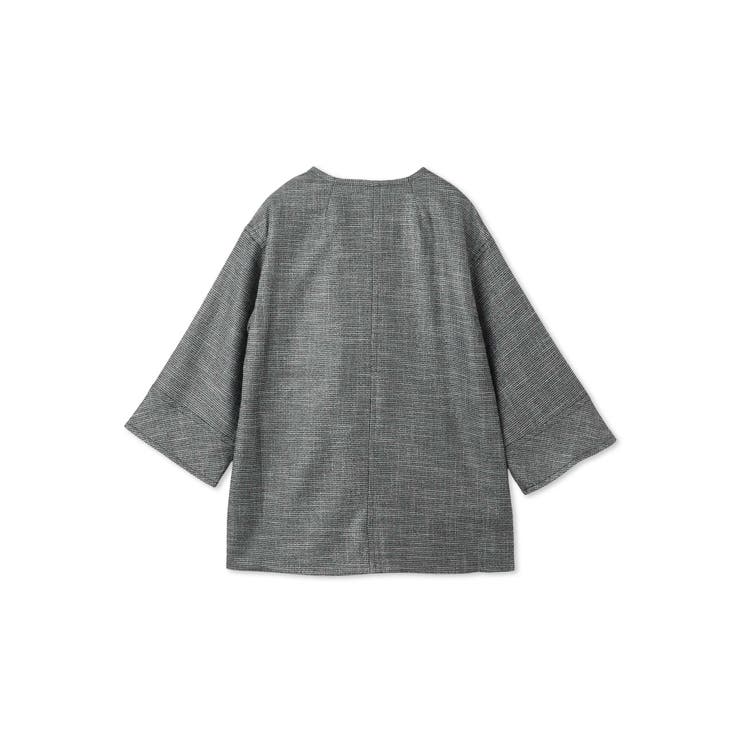 ツィード調ハウンドトゥースノーカラーコート≪手洗い可能≫ | QUEENS COURT | 詳細画像11 