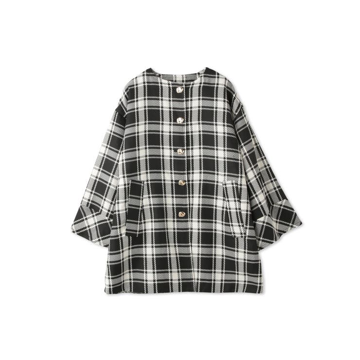 ツィーディチェックノーカラーコート≪手洗い可能≫ | QUEENS COURT | 詳細画像7 