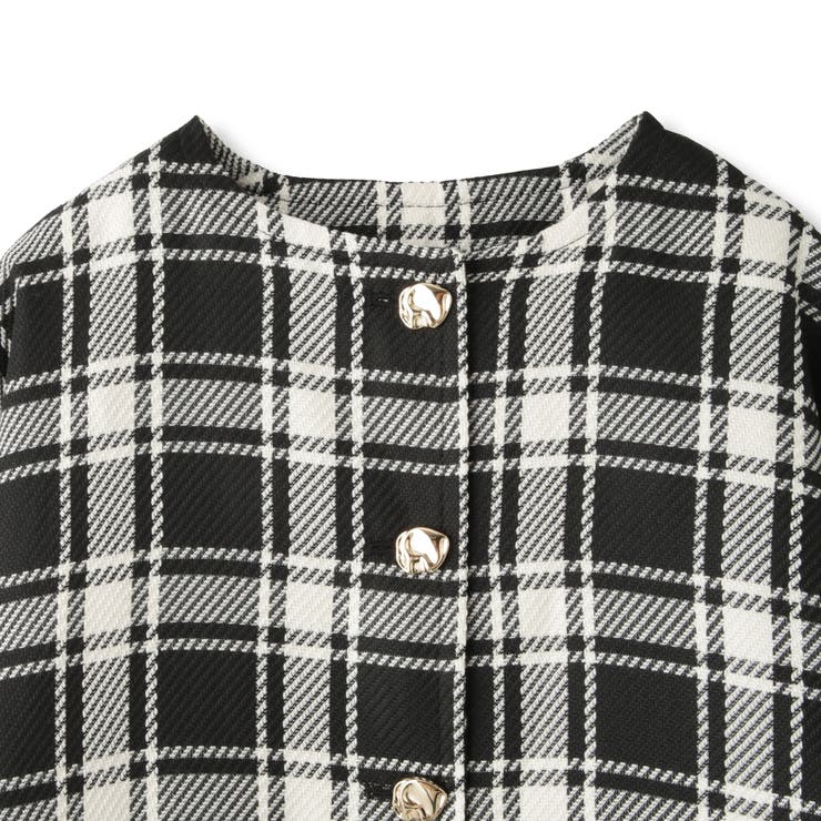 ツィーディチェックノーカラーコート≪手洗い可能≫ | QUEENS COURT | 詳細画像9 