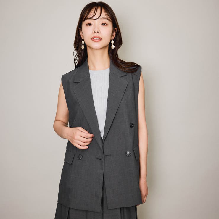 ハイツイストクロスジレベスト≪手洗い可能≫ | QUEENS COURT | 詳細画像1 