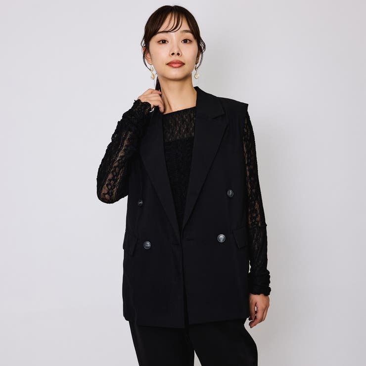 ハイツイストクロスジレベスト≪手洗い可能≫ | QUEENS COURT | 詳細画像14 