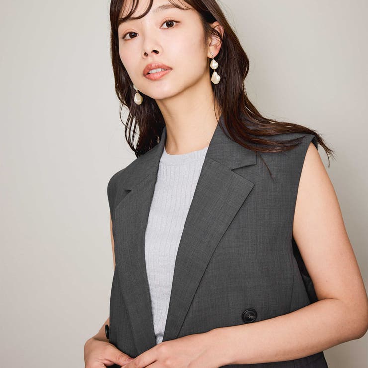 ハイツイストクロスジレベスト≪手洗い可能≫ | QUEENS COURT | 詳細画像3 