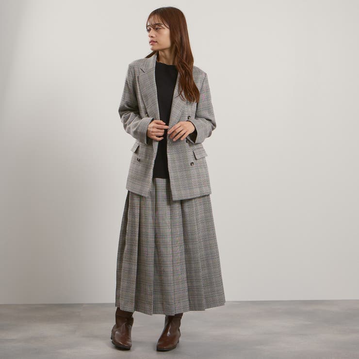 マルチグレンチェックテーラードジャケット≪手洗い可能≫ | QUEENS COURT | 詳細画像3 