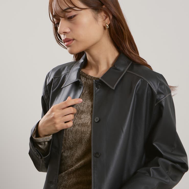 シープナッパチョウステンカラージャケット | QUEENS COURT | 詳細画像5 