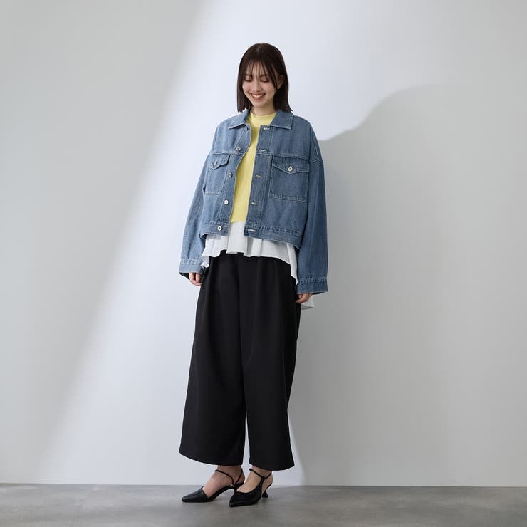 カラーデニムボクシーフィットブルゾン≪洗濯機で洗える≫ | QUEENS COURT | 詳細画像11 
