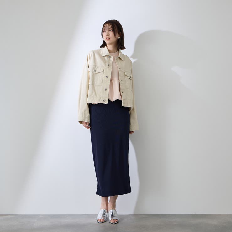 カラーデニムボクシーフィットブルゾン≪洗濯機で洗える≫ | QUEENS COURT | 詳細画像14 