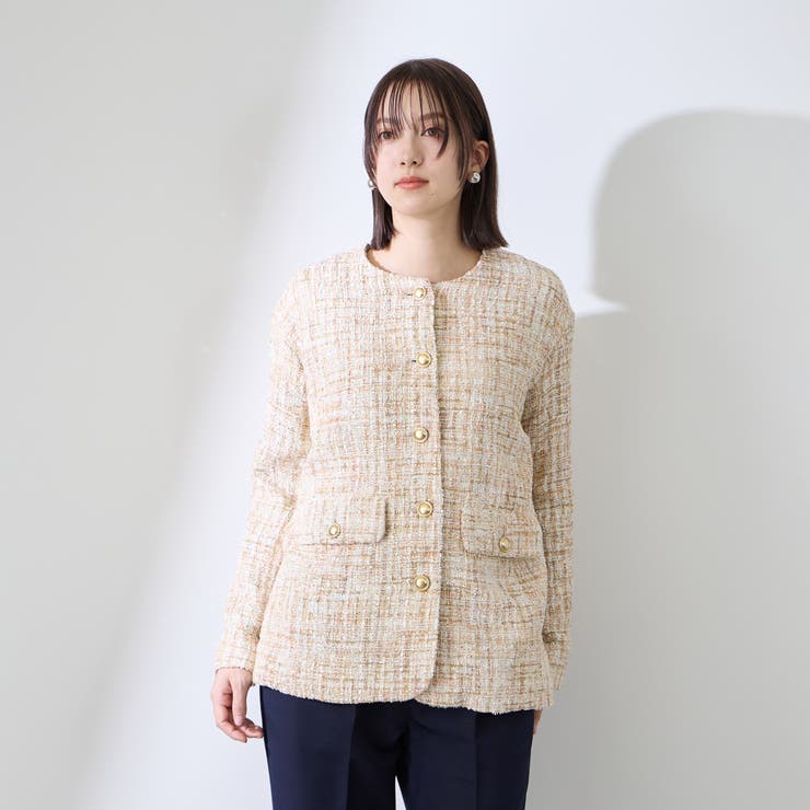 チュールレイヤーセットツィードジャケット | QUEENS COURT | 詳細画像11 