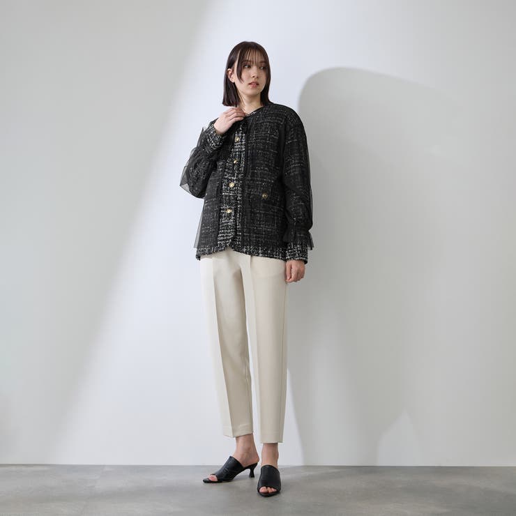 チュールレイヤーセットツィードジャケット | QUEENS COURT | 詳細画像12 