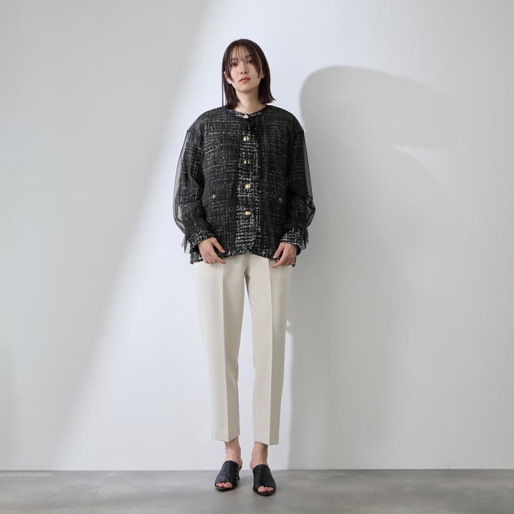 チュールレイヤーセットツィードジャケット | QUEENS COURT | 詳細画像13 