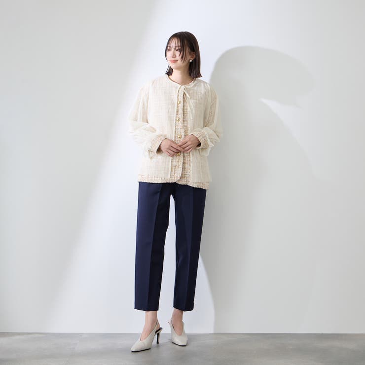 チュールレイヤーセットツィードジャケット | QUEENS COURT | 詳細画像15 