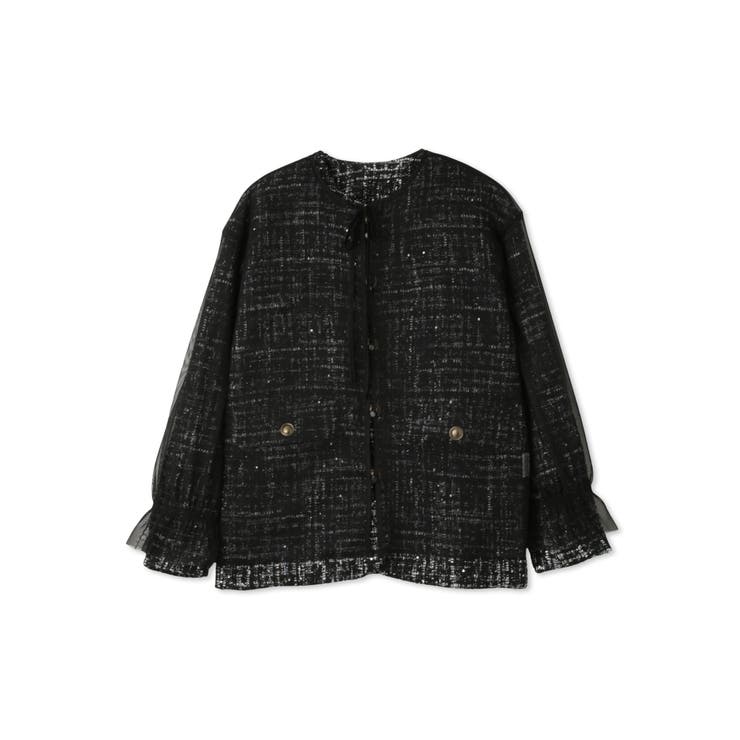 チュールレイヤーセットツィードジャケット | QUEENS COURT | 詳細画像16 