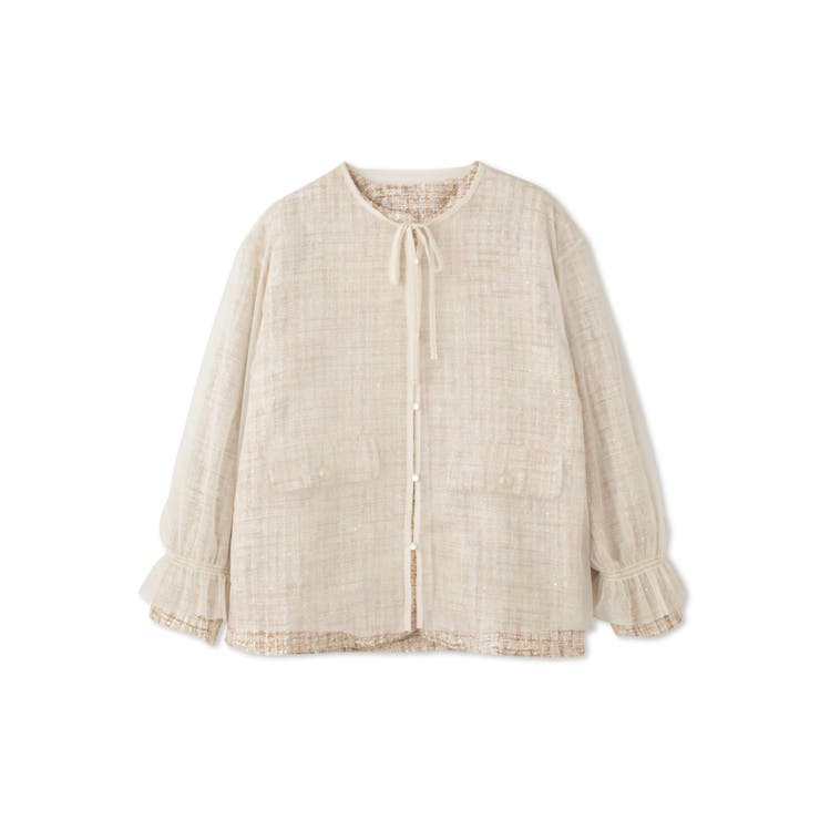 チュールレイヤーセットツィードジャケット | QUEENS COURT | 詳細画像17 