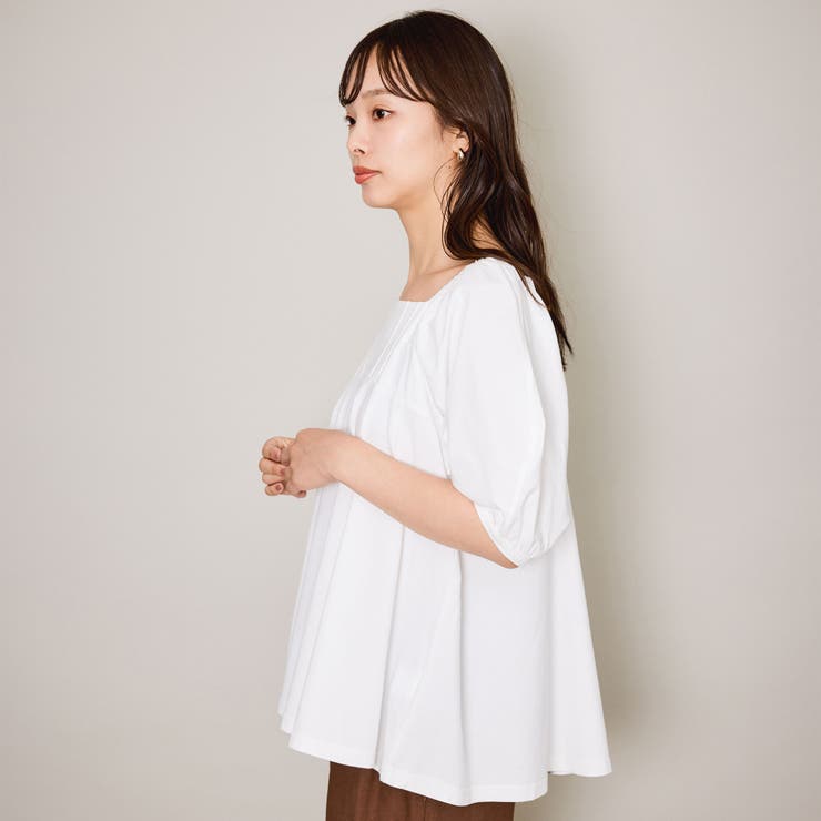 クリアテンジクパフペプラムプルオーバー≪洗濯機で洗える≫ | QUEENS COURT | 詳細画像2 