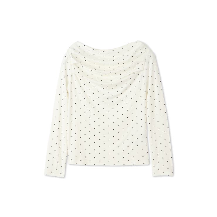 モノトーンドットオフショルカットソー≪手洗い可能≫ | QUEENS COURT | 詳細画像11 