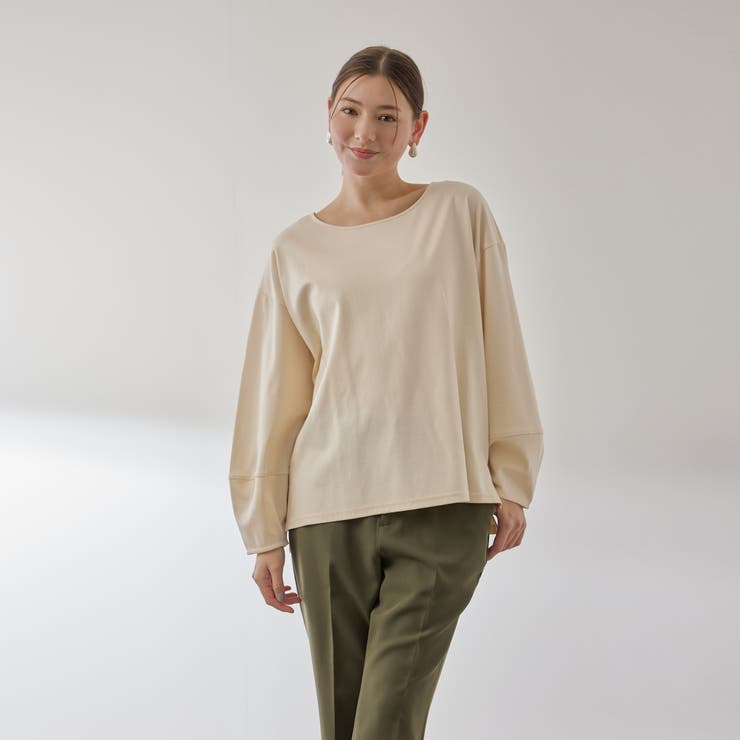 シルキースムースランタンスリーブカットソー≪手洗い可能≫ | QUEENS COURT | 詳細画像12 
