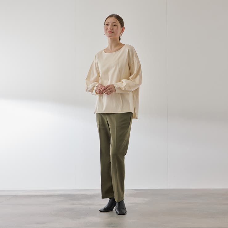 シルキースムースランタンスリーブカットソー≪手洗い可能≫ | QUEENS COURT | 詳細画像13 
