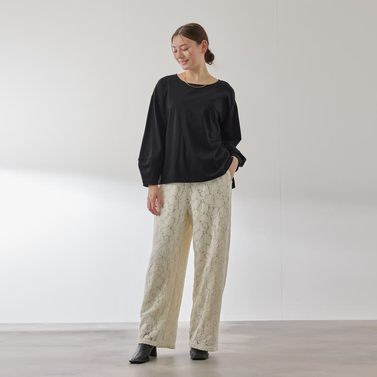 シルキースムースランタンスリーブカットソー≪手洗い可能≫ | QUEENS COURT | 詳細画像5 