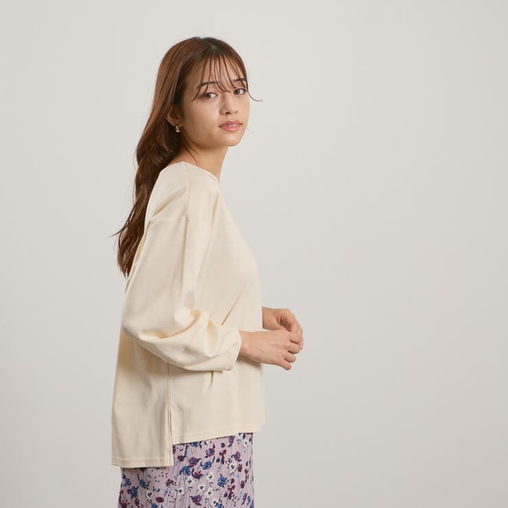 シルキースムースランタンスリーブカットソー≪手洗い可能≫ | QUEENS COURT | 詳細画像7 